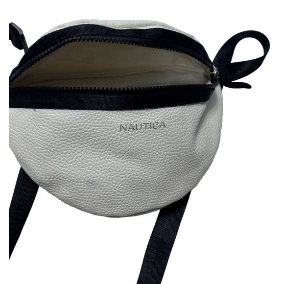 White Nautica Pouch Crossbody Designer Side Bag Unisex *Has defect* Read - Picture 7 of 12